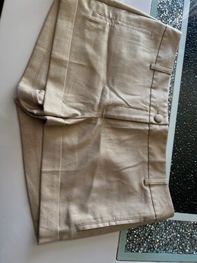 Express Shimmery Champagne Dress Shorts